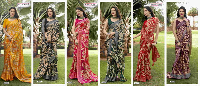 Pravya Vol 2 By Vallabhi Printed Brasso Sarees Wholesale Price In Surat
